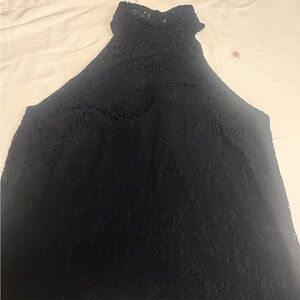 Express Black Lace Sleeveless Blouse